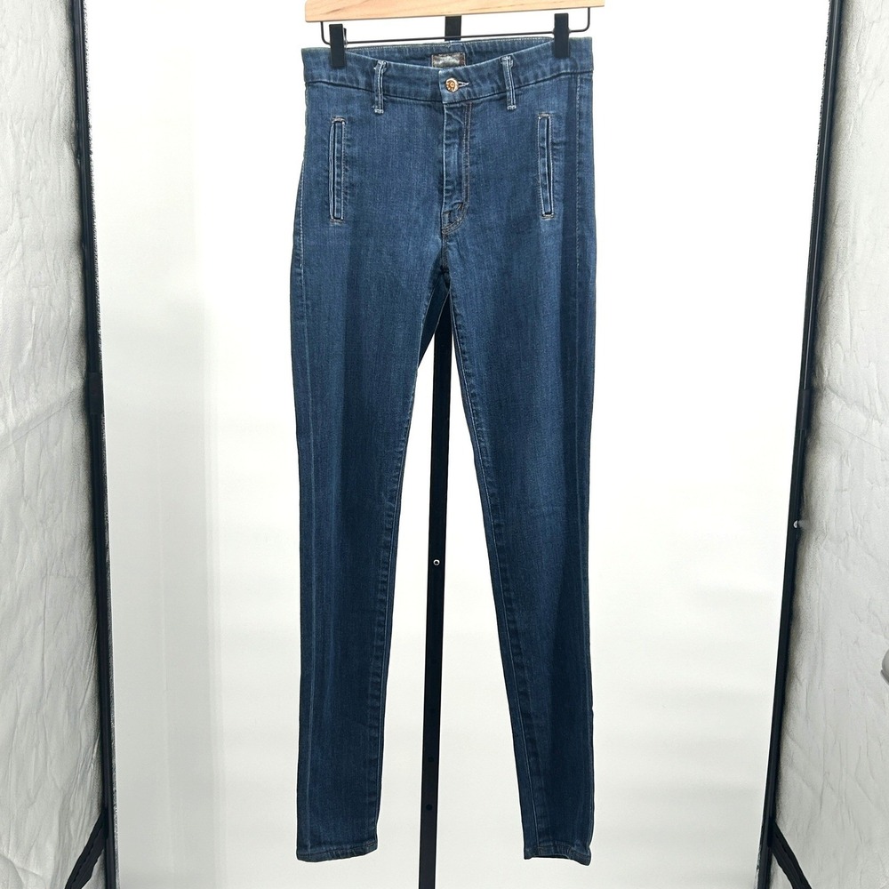 MOTHER The Drama High Rise Skinny Jeans Joyride Wash Size 28 Designer Denim